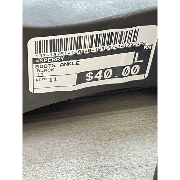 Sperry Top-Sider Ankle Boots Shoes Womens Size 11M Black-Slip on - Picture 6 of 12